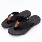 Chanclas de suela gruesa de goma con diseño de espiga para hombre